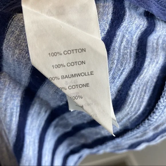 J. Crew Side Zipper Blue Striped Dress - Picture 10 of 10